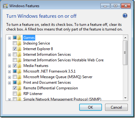 Désactiver la plate-forme de gadgets dans Windows 7