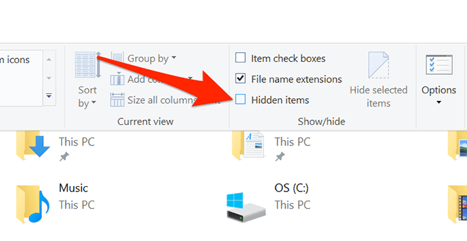 1607482935 199 Comment afficher les fichiers caches dans Windows 10