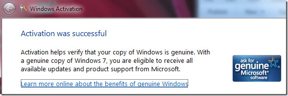 vérifier windows 7 authentique
