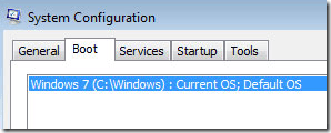 supprimer le démarrage de Windows 7