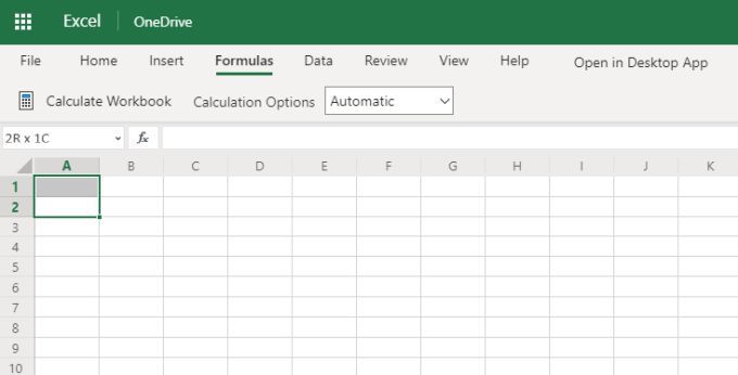 1607803924 257 Differences entre Microsoft Excel Online et Excel pour ordinateur de