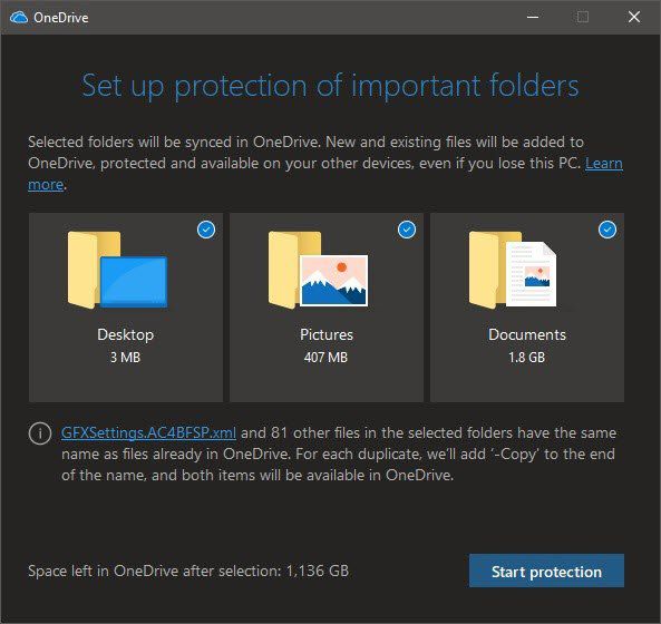 1607832025 490 Sauvegarder automatiquement les dossiers Windows importants avec OneDrive