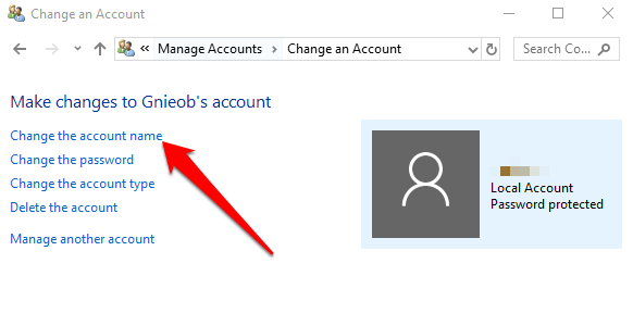 1607977353 922 Comment changer votre nom dutilisateur sur Windows 10