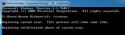 scannow sfc