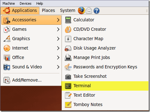 terminal ubuntu