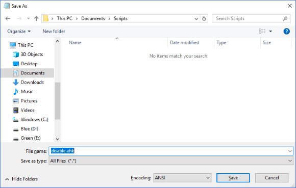 1608035277 934 Desactiver les touches du clavier dans Windows avec AutoHotKey