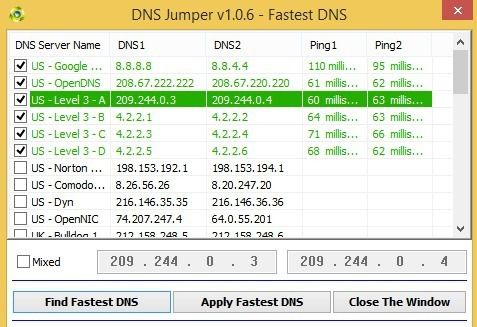 trouver le DNS le plus rapide