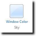 Sélectionnez le paramètre de couleur de la fenêtre