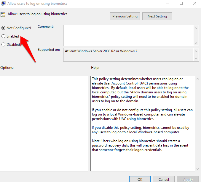1608173139 856 Comment reparer lempreinte digitale Windows Hello ne fonctionne pas dans