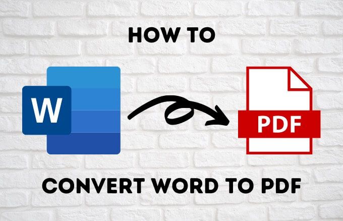 Comment convertir un document Word en PDF