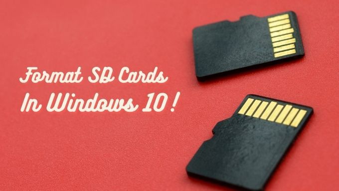 Comment formater une carte SD sous Windows 10