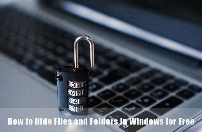 Comment masquer des fichiers et des dossiers dans Windows gratuitement