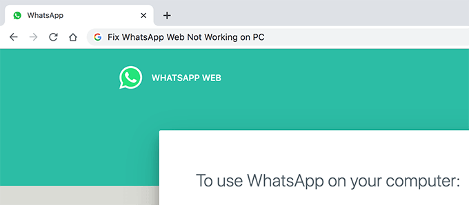 Comment reparer WhatsApp Web ne fonctionne pas sur PC