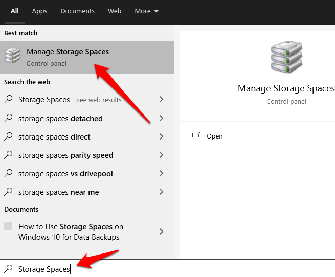 Comment utiliser les espaces de stockage sur Windows 10 pour