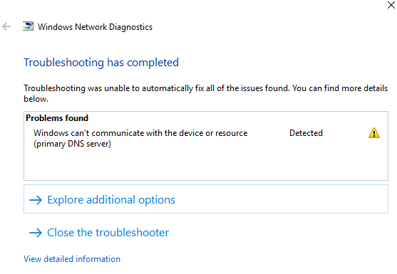 Correction de lerreur Windows ne peut pas communiquer avec le