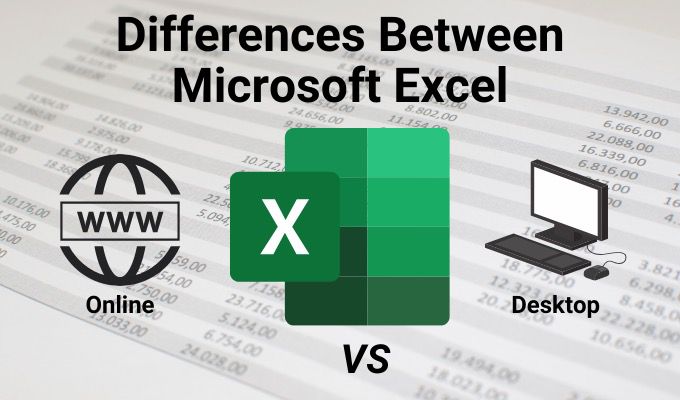 Differences entre Microsoft Excel Online et Excel pour ordinateur de