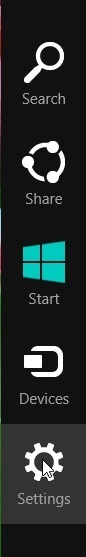paramètres de Windows 8