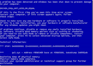 Blue Screen of Death BSOD redémarre trop vite sous Windows?