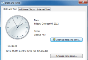 Vous ne pouvez pas changer la date et l'heure dans Windows?